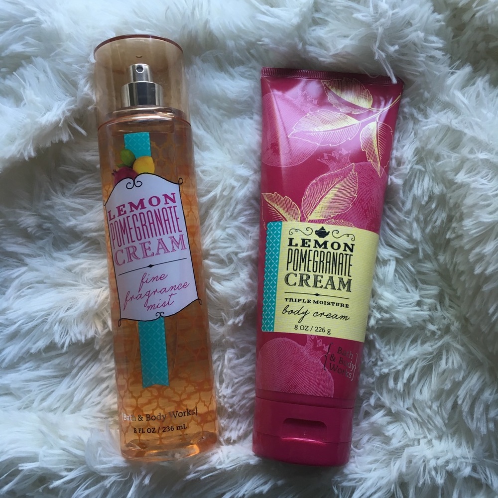 Bath and Body Works Lemon and Pomegranate Cream